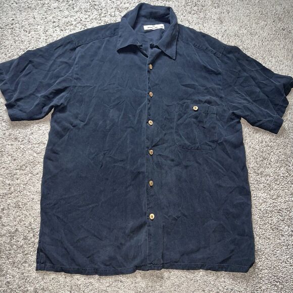 VTG Tommy Bahama Men's Embroidered "Life’s A Beach" BOHO Camp Shirt SZ M EUC - Picture 3 of 6